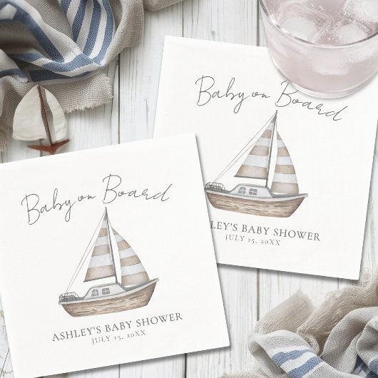 Nautical Baby Shower Servet