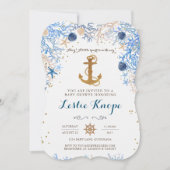 Nautical baby shower uitnodiging (Voorkant)