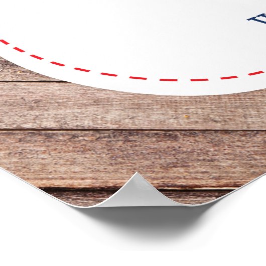 Nautical Baby shower Welcome Poster (Hoek)