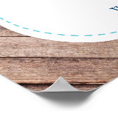 Nautical Baby shower Welcome Poster (Hoek)