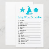 Nautical Baby word scramble game (Voorkant / Achterkant)