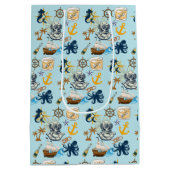 Nautical Bachelor Party Medium Cadeauzakje (Achterkant)