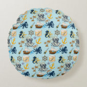  Nautical Bachelor Party Rond Kussen (Voorkant)