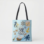  Nautical Bachelor Party Tote Bag (Voorkant)