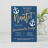 Nautical Bachelorette Party nodigt uit Kaart (Staand voorkant)