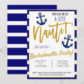 Nautical Bachelorette Party nodigt uit Kaart (Voorkant / Achterkant)