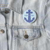Nautical Bachelorette Party Pin Ronde Button 5,7 Cm (In situ)