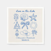 Nautical Bachelorette Weekend Servet (Voorkant)