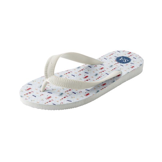 Nautical Back to School & Dorm Essentials Kinder Teenslippers (Schuin)