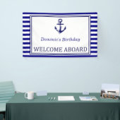 Nautical Banner - Navy - Anchor (Beurs)
