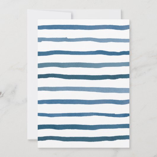 Nautical Baptism 2e verjaardag Party in Spaans Kaart (Achterkant)