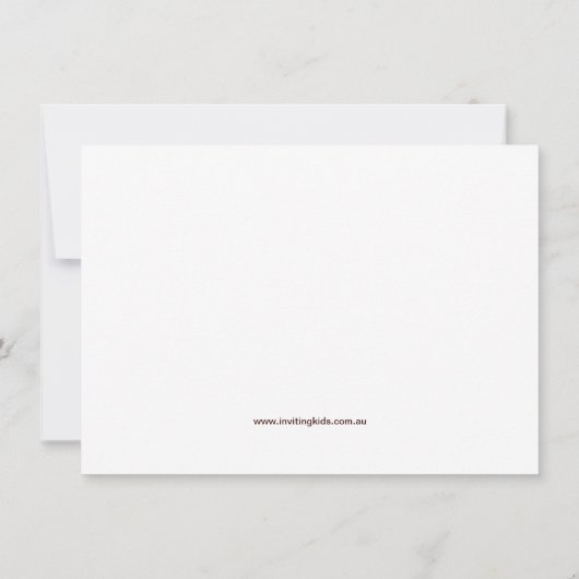 Nautical Baptism Boys Invitations Kaart (Achterkant)