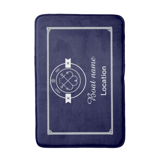 Nautical Bath Mat (Voorkant Verticaal)