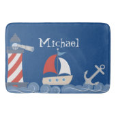 Nautical Bath Mat Personalized (Voorkant)