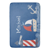 Nautical Bath Mat Personalized (Voorkant Verticaal)