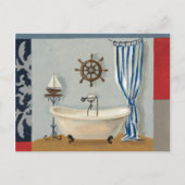 Nautical Bathroom Briefkaart (Voorkant)