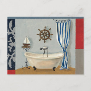 Nautical Bathroom Briefkaart