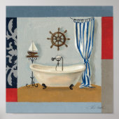 Nautical Bathroom Poster (Voorkant)