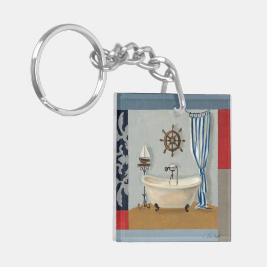 Nautical Bathroom Sleutelhanger (Voorkant Links)