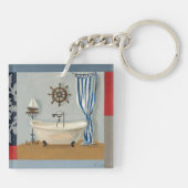 Nautical Bathroom Sleutelhanger (Achterkant)