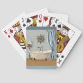 Nautical Bathroom Speelkaarten (Achterkant)