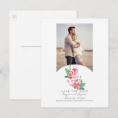 Nautical Beach Anchor Photo Sla de datum op Aankondigingskaart (Voorkant / Achterkant)