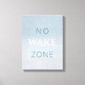 Nautical Beach Baby Geen Wake Zone Canvas Afdruk (Voorkant)