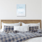 Nautical Beach Baby Geen Wake Zone Canvas Afdruk (Insitu (Slaapkamer))