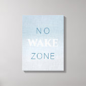 Nautical Beach Baby Geen Wake Zone Canvas Afdruk (Voorkant)