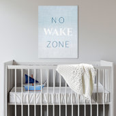 Nautical Beach Baby Geen Wake Zone Canvas Afdruk