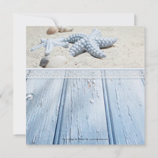 Nautical Beach Baby Jongen Douche Uitnodiging (Achterkant)