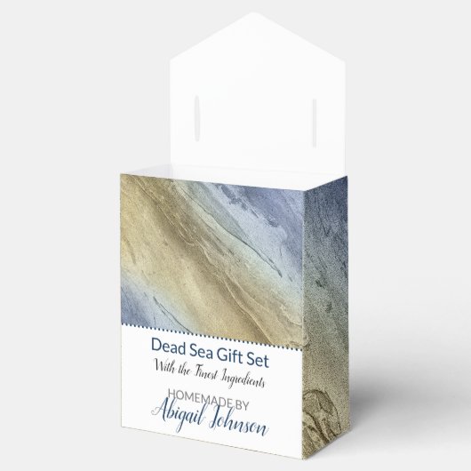 Nautical Beach Blue & Sand Cadeset Packaging Bedankdoosjes (Geopend)