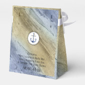 Nautical Beach Blue & Sand Cadeset Packaging Bedankdoosjes (Achterkant)