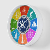 Nautical BEACH Clock (Hoek)