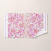 Nautical Beach Collage Hot Pink ID840 Bad Handdoek (Handdoek)