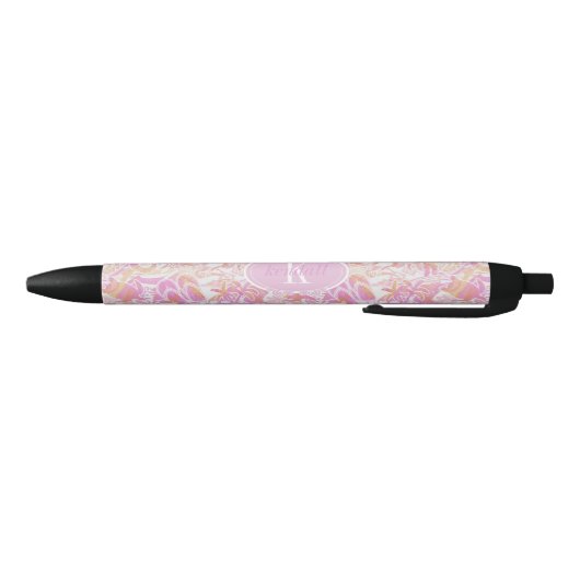 Nautical Beach Collage Hot Pink ID840 Blauwe Inkt Pen (Bodem)