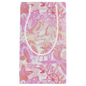 Nautical Beach Collage Hot Pink ID840 Klein Cadeauzakje (Voorkant)