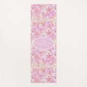 Nautical Beach Collage Hot Pink ID840 Yogamat (Voorkant)
