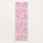 Nautical Beach Collage Hot Pink ID840 Yogamat (Achterkant)