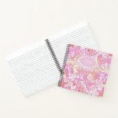 Nautical Beach Collage Hot Roze ID840 Notitieboek (Binnen)