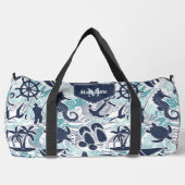 Nautical Beach Collage Navy Teal ID840 Plunjezak (Voorkant)