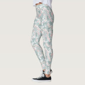 Nautical Beach Collage Sage ID840 Leggings (Links)