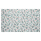 Nautical Beach Collage Sage ID840 Stof (Fat Quarter)
