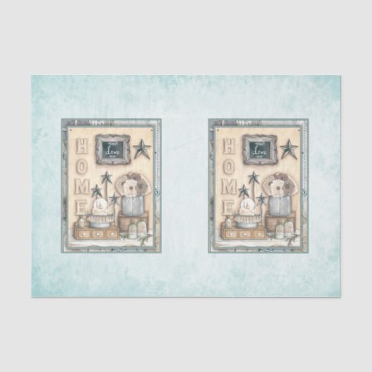 Nautical Beach Design Serie 15 Tissuepapier (Voorkant)