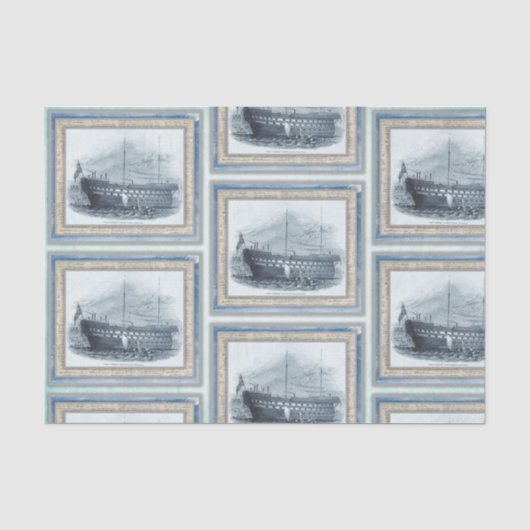 Nautical Beach Design Serie 19 Tissuepapier (Voorkant)