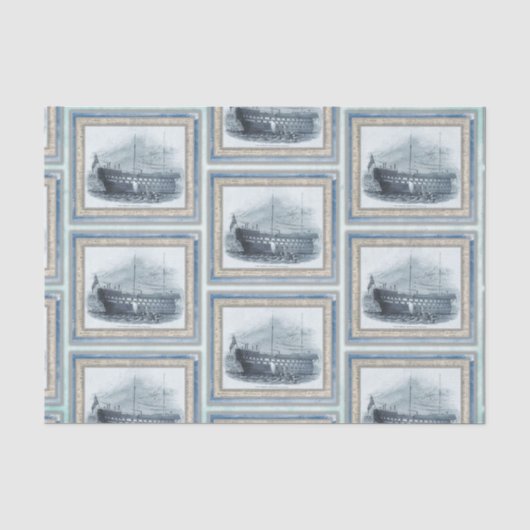 Nautical Beach Design Serie 20 Tissuepapier (Voorkant)