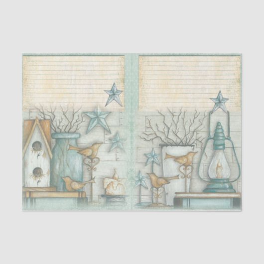 Nautical Beach Design Serie 3 Tissuepapier (Voorkant)