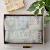 Nautical Beach Design Serie 4 Tissuepapier (Geschenk)