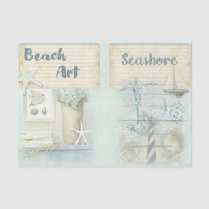 Nautical Beach Design Serie 4 Tissuepapier
