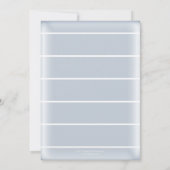 Nautical Beach Dusty Blue Post Weddenschap Kaart (Achterkant)